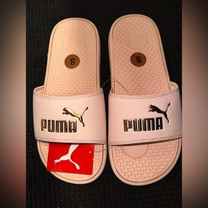 PUMA Slides | Women’s Size 8 | Pink and Rose Gold